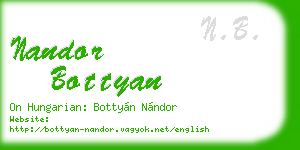 nandor bottyan business card