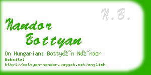 nandor bottyan business card